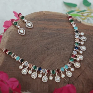 Moissanite Designer Necklace Set MN 1-14