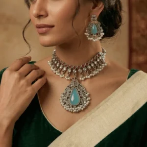 German Silver Designer Necklace Set 1