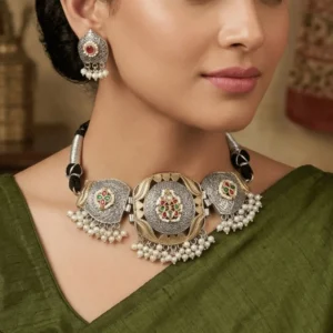 German Silver Designer Necklace Set 17