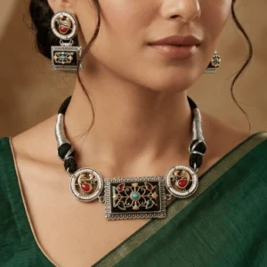 German Silver Designer Necklace Set 18