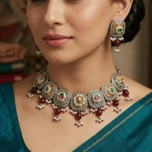 German Silver Designer Necklace Set 20