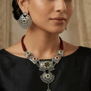 German Silver Designer Necklace Set 21