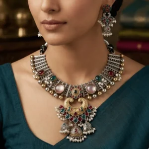 German Silver Designer Necklace Set 9