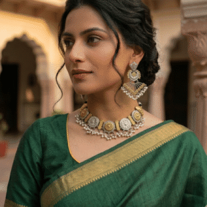 The Chandni Dual-Tone Medallion Choker