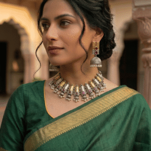 The Avni Dual-Tone Ribbed Choker