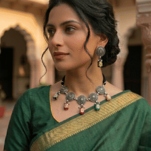 The Chitra Folk-Art Medallion Choker