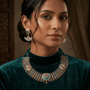 The Vasundhara Gilded-Stripe Choker