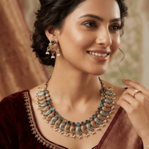 The Kaiseri Mosaic Dual-Tone Necklace