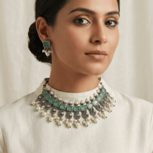 The Ira Sea-Glass Paisley Choker