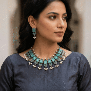 The Ira Teal-Tranquility Choker