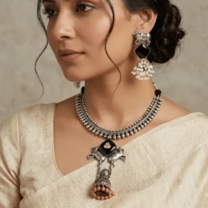 German Silver Statement Necklace