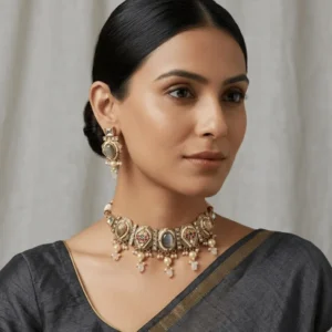 The Dhwani Smoky Quartz Choker