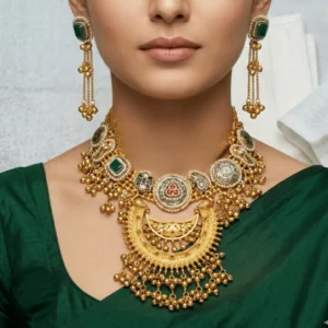 The Rajasi Chandbali Statement Set