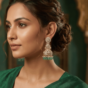 Moissanite Kundan Earring 4