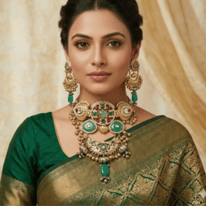 The Vasundhara Grand Gold Tone Necklace