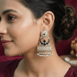 The Tara Onyx-Crescent Statement Drops
