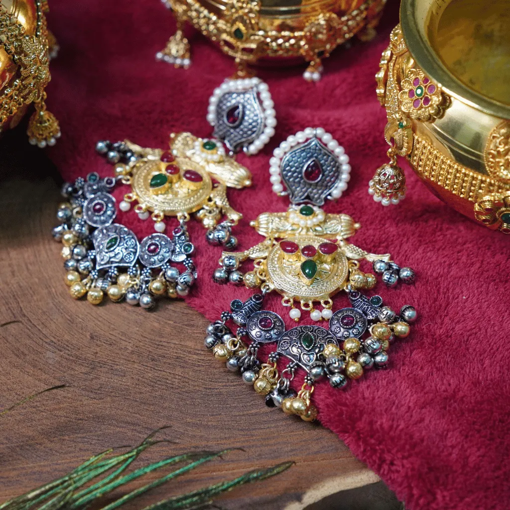 The Rajkumari Grand Dual-Tone Chandbalis - Image 2