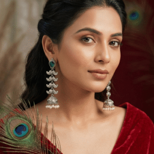 The Gajavali Tiered Heritage Jhumkas