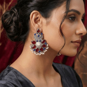 The Reya Multi-Gem Chandbali Drops
