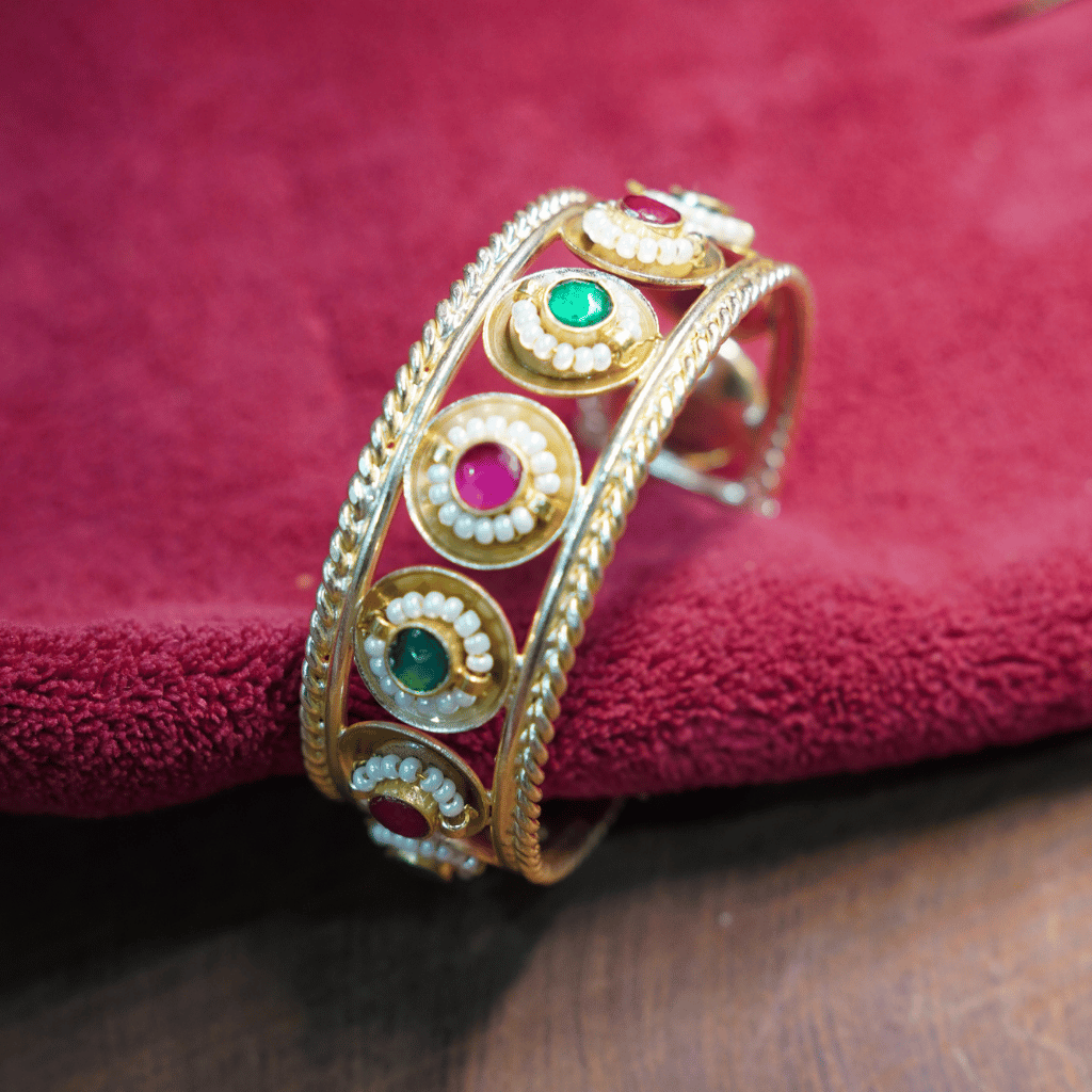 The Charvi Navratna Openwork Cuff - Image 2