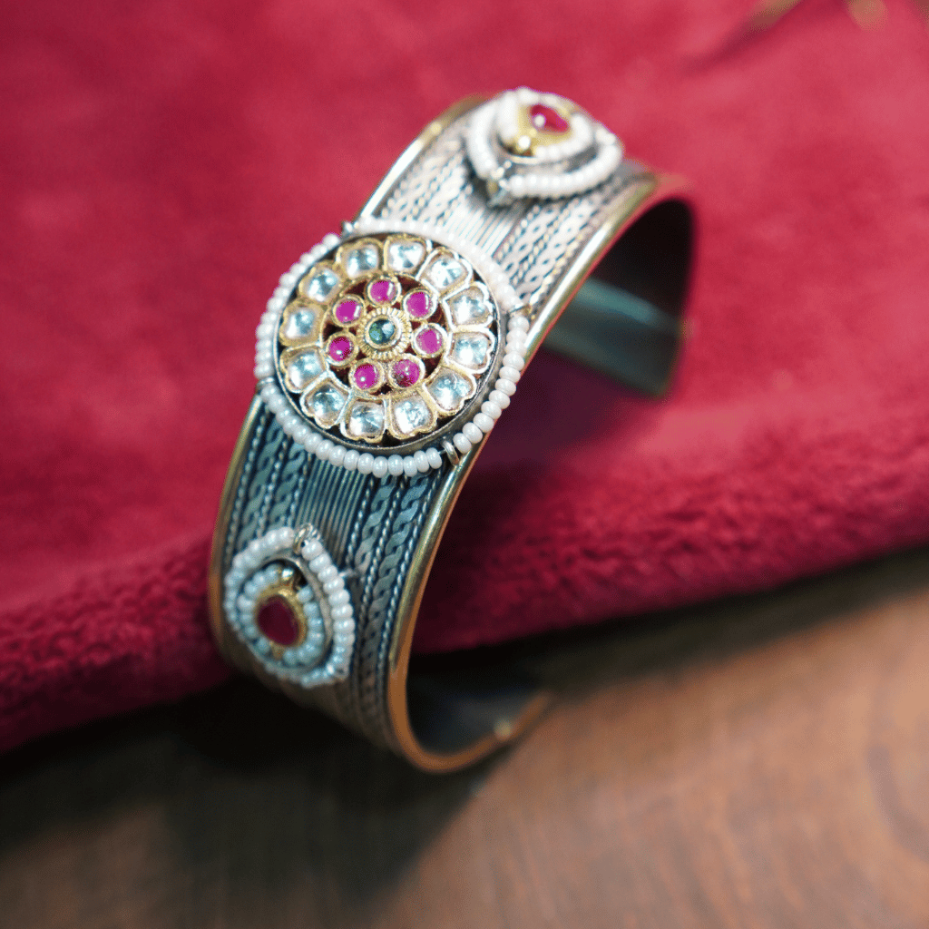 The Myra Kundan Chakra Cuff - Image 2